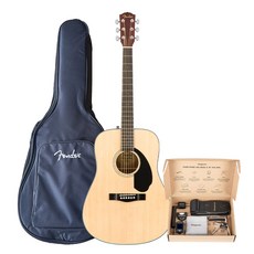 펜더 드레드넛 바디 어쿠스틱 기타, NATURAL, CD-60S 097-0110-021, 1개