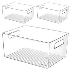 Market Plan Meet 多用途收納盒, 透明, 3個