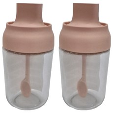 MIKA HOUSE 橘之屋 蓋勺一體調味罐 顏色隨機, 250ml, 2個