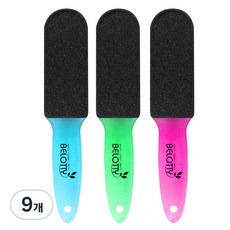 BELOTTY 寬版陶瓷雙面腳皮銼 足部去角質器 顏色隨機出貨, 1入, 9個