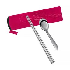 PERFECT 理想 極緻316隨身餐具組, 湯匙 + 筷子, 紅色, 1組