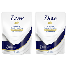 Dove 多芬 滋養柔膚沐浴乳補充包 滋養柔嫩, 580g, 2組