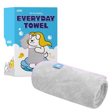 올치 반려동물 극세사 저자극 고밀도 펫타올 TW6517, 그레이, 1개