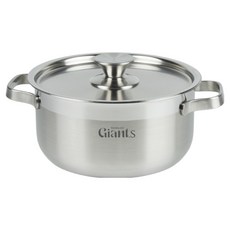 Kitchen-Art Giant S 電磁爐不鏽鋼雙耳鍋, 1個, 24cm, 單一顏色