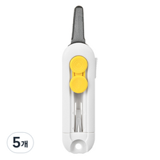 일상속반짝 자석 안전한 택배칼, 화이트, 5개