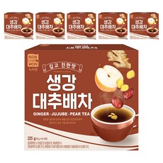 녹차원 생강대추배차 스틱, 15g, 15개입, 6개