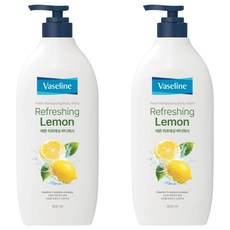 Vaseline 凡士林 清新保濕沐浴露檸檬清爽, 2個, 900ml
