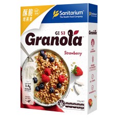 Sanitarium 欣善怡 高纖穀穀脆 草莓烤燕麥 紐西蘭原裝進口 高纖低鈉, 370g, 1盒
