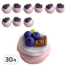 루시마켓 케이크 DIY 재료 블루베리 + 핑크 25 x 15 mm, 30개