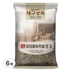 대구상회 국내산 검정 찰보리쌀, 2kg, 6개