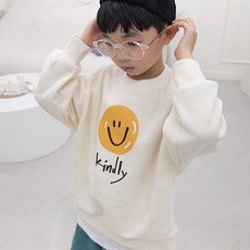 sonyun market 男童刷毛親切大微笑大學T