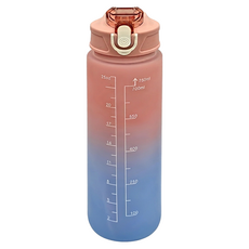 FANCY LIFE 磨砂運動水壺, 漸層粉, 750ml, 1個