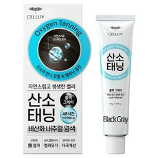 엘라스틴 셀럽 산소태닝 비산화 내추럴 염색약 90g, 블랙그레이, 1개
