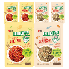 새미네부엌 아몬드 멸치볶음 소스 80g 3p + 부들촉촉 진미채양념 120g 3p, 1세트