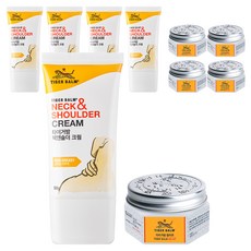 타이거밤 넥앤숄더 크림 50g + 릴리프 밤 25g 세트, 5개