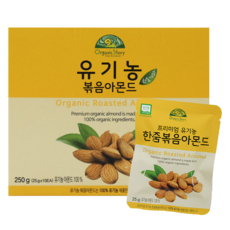 오가닉스토리 유기농 한줌 볶음 아몬드, 10개