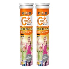 heilusan 好立san 維生素C1000+硒+D+E發泡錠 (檸檬口味) 20顆/條, 2條