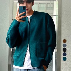 jogunshop 男款YKK雙向拉鍊針織開襟衫 JG1991