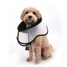 DING DONG PET 寵物可折疊式結紮頸圈 頸部保護套, 1個, 黑色