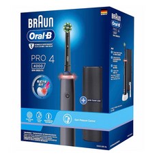 Oral-B 歐樂B 3D電動牙刷 + 旅行盒 + 充電器, PRO4, 曜石黑, 1組