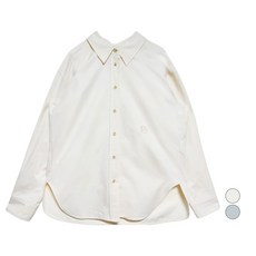 on&on 女款寬鬆版型刺繡點綴棉質襯衫