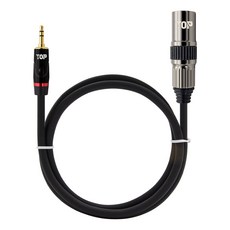 HDtop 韓國製 3.5 立體聲 to XLR 公頭轉換音源線, HT-TP245-0.5M, 混合色