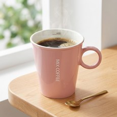 파울러스 뉴 믹스 커피 머그잔, 핑크, 1개
