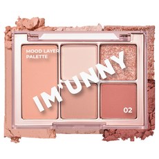 IM'UNNY MOOD LAYER PALETTE 6格眼影盤, 02 Spring Mood, 1入