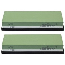 SEiNTF 磨刀石 研磨石 雙面 600 1500號 + 防滑墊, 2個