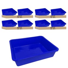 震嶸塑膠 600密林 置物籃, 藍色, 8個