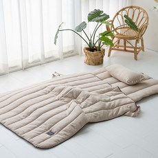 lolbaby 可攜式午睡棉被組, 米色