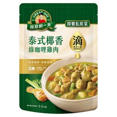 得意的一天 泰式綠咖哩雞 2-3人份, 450g, 1包