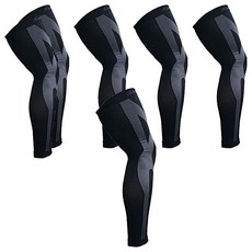 LEADER XW-03進化版X型運動壓縮護膝腿套 腿部支撐, 黑色, XL, 6支