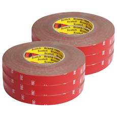 3M 壓克力泡棉雙面膠帶 灰色 12mm x 16.5m, 6個