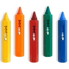 munchkin 滿趣健 可沖洗沐浴遊戲蠟筆 5支組, 混色, 1組