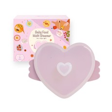 JOONIE 韓國製造 寶寶副食品 可愛矽膠蒸鍋 小 500ml, 1個, 單品, 薰衣草