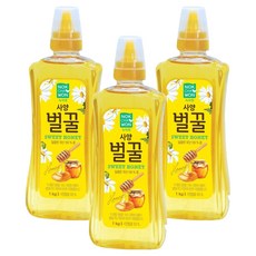 녹차원 사양벌꿀, 3개, 1kg