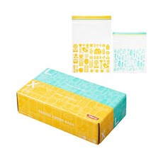 Hero HOUSEHOLD 夾鏈袋組, 大型 50入 + 特大型 30入, 80入, 1盒