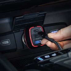 BLACK POD 多孔點菸器充電器, 單一商品, 黑色