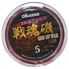 okuma 寶熊釣具 God of war 戰魂磯尼龍線 LSGW5150 5號, 粉紅色 + 黑色, 1捲