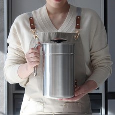 MGMC 真空不鏽鋼廚餘桶 3L, 銀色