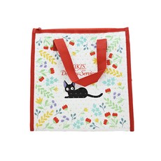 Skater 不織布保冷手提便當袋, 1個, 白色 + 紅色