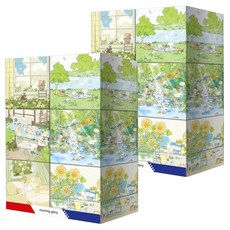 morning glory Art Premium 天然紙漿迷你面紙 2層, 12個, 230張