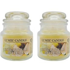 LUMIE CANDLE 小型罐蠟燭, 英國梨與小蒼蘭, 70g, 2個