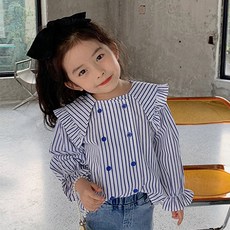 BabyMax 女童 Karin 雙條紋襯衫 R5220