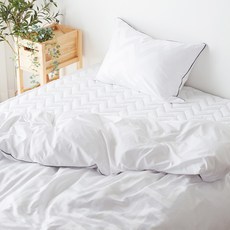 La Pomme 素色棉被套+絎縫床墊+枕頭套