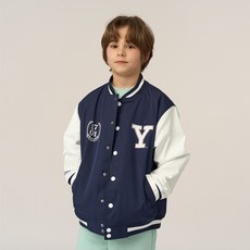 YALE KIDS 兒童YALE大Logo寬鬆版棒球外套 YJCCJKE13235
