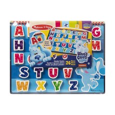 Melissa&Doug 瑪莉莎 拼板藍色小腳印 厚塊英文字母板, 1組, 26pieces