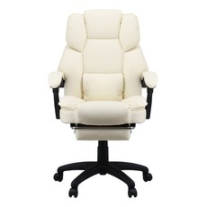 빅트랙 베이직 침대형 발받침 중역 사무용 의자 RC-02, 아이보리