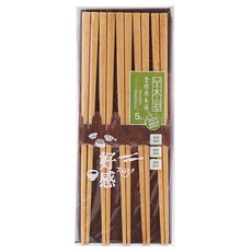 品木屋 金檀原木筷 K3685-5, 5雙筷子, 原木, 5雙
